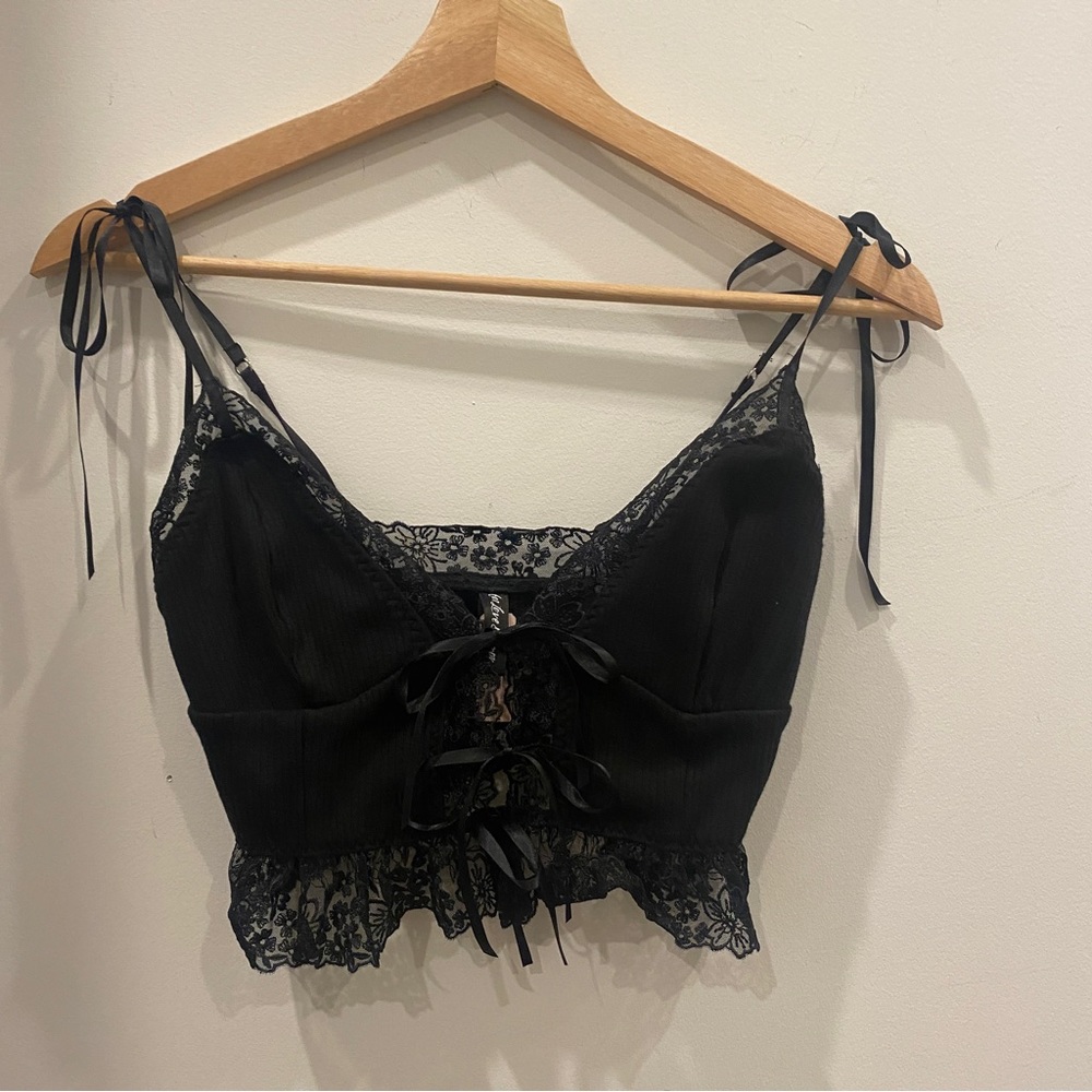 for love and lemons bette cami in black